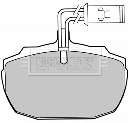 BORG & BECK Комплект тормозных колодок, дисковый тормоз BBP1031